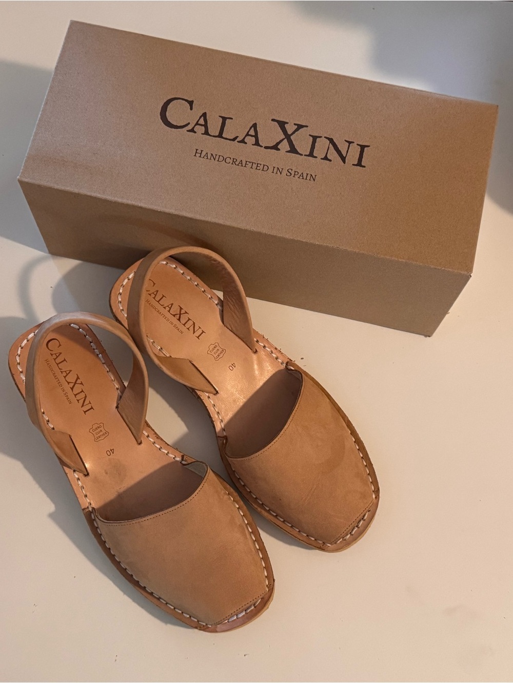 CalaXini cork wedge sandals size 40 nubuck leather